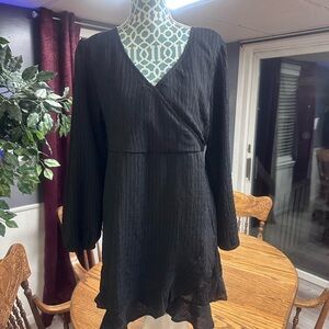 So XL black mini dress